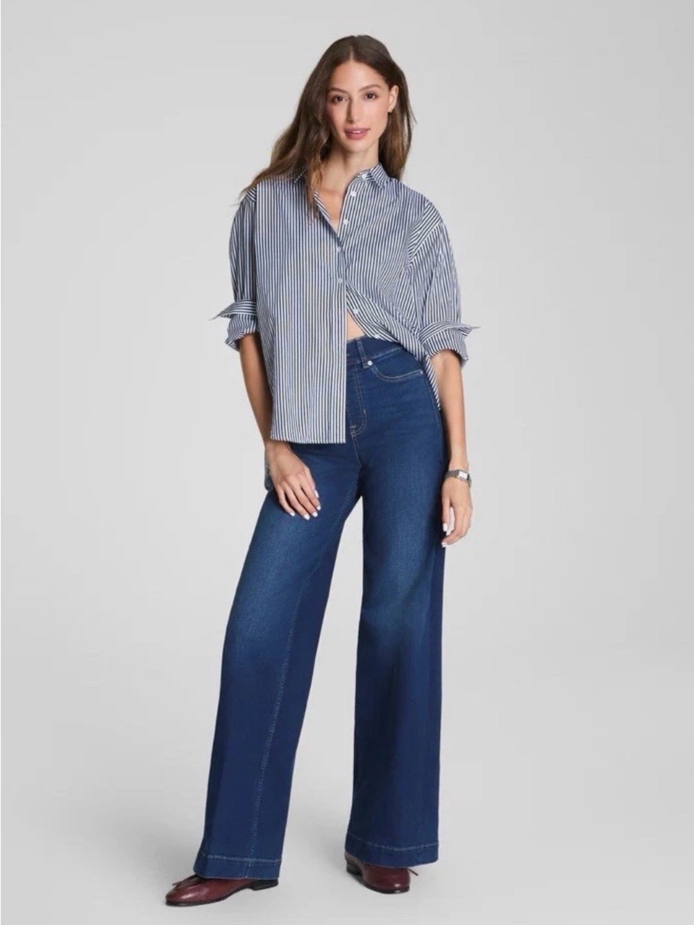 The Spanx SPANXshape NWT EveryWear Wide Leg Jeans